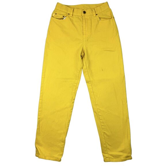 Ralph Lauren Denim - Lauren Jeans Co Ralph Lauren Petite 4P Yellow Denim Jeans Straight High Rise